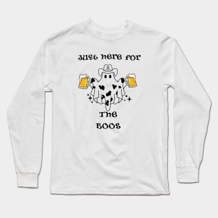 Here for the Boos! Halloween party T-shirt. Long Sleeve T-Shirt